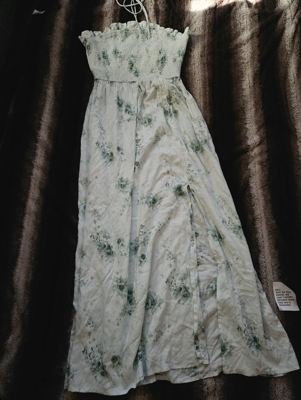ASOS Design Shirred Halter Maxi Dress Size 10 NWT - Picture 1 of 6